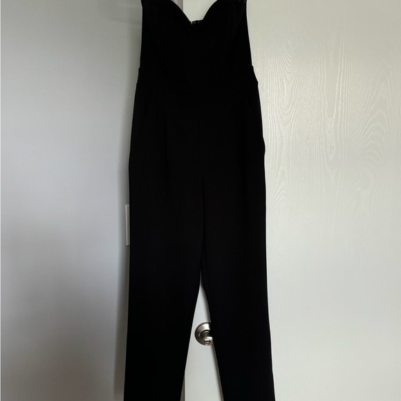 Express Pants - Express Black Strapless Jumpsuit